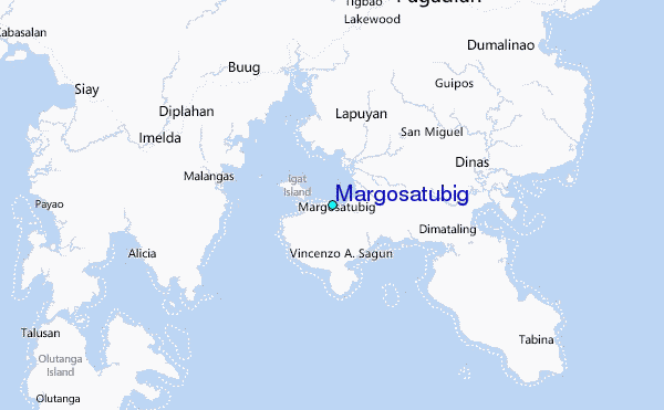 Margosatubig Tide Station Location Map