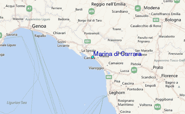 Marina di Carrara Tide Station Location Guide