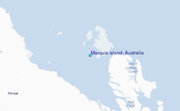 Marquis Island, Australia Tide Station Location Map