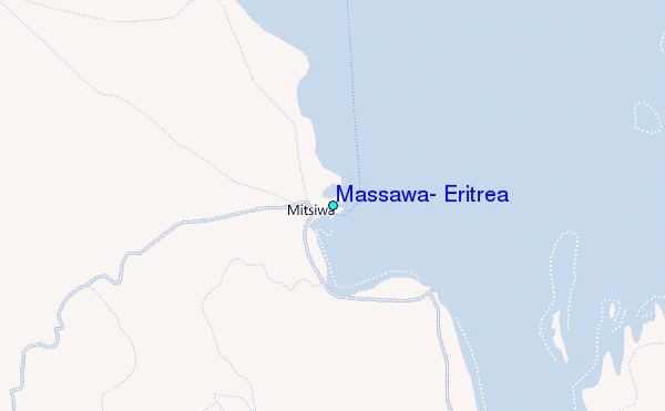 Massawa, Eritrea Tide Station Location Map