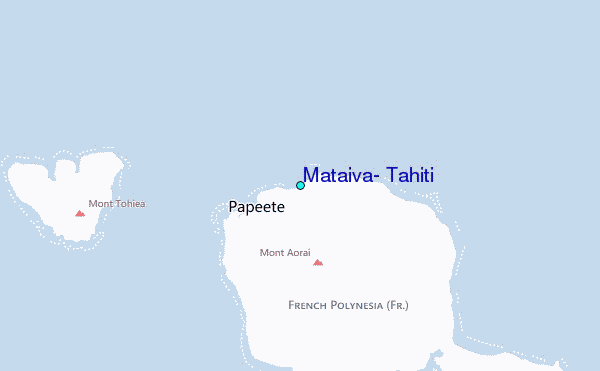 Mataiva, Tahiti Tide Station Location Map