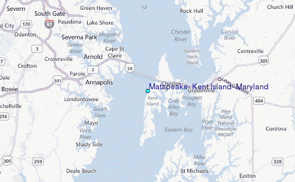 Matapeake, Kent Island, Maryland Tide Station Location Map