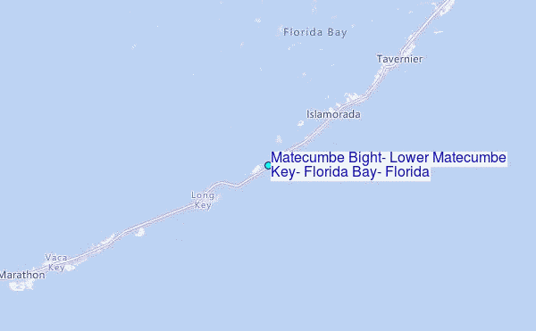 Matecumbe Bight, Lower Matecumbe Key, Florida Bay, Florida Tide Station Location Map
