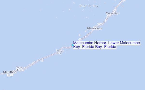 Matecumbe Harbor, Lower Matecumbe Key, Florida Bay, Florida Tide Station Location Map