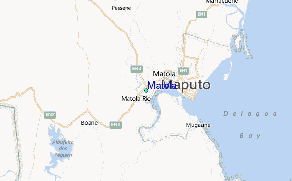 Matola Tide Station Location Map