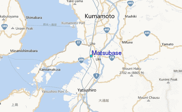 Matsubase Tide Station Location Map