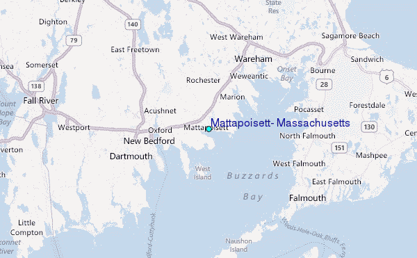 Mattapoisett, Massachusetts Tide Station Location Map