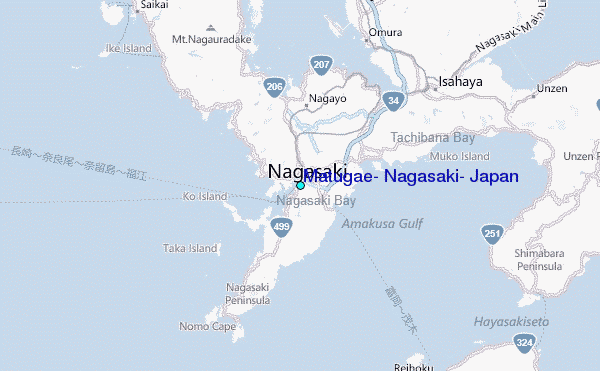Matugae, Nagasaki, Japan Tide Station Location Map