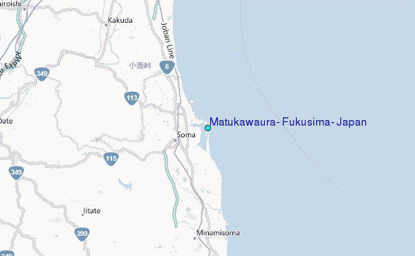 Matukawaura, Fukusima, Japan Tide Station Location Map
