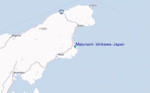 Matunami, Ishikawa, Japan Tide Station Location Map