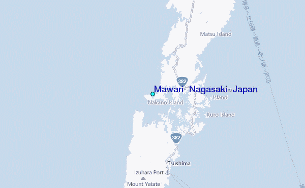 Mawari, Nagasaki, Japan Tide Station Location Map