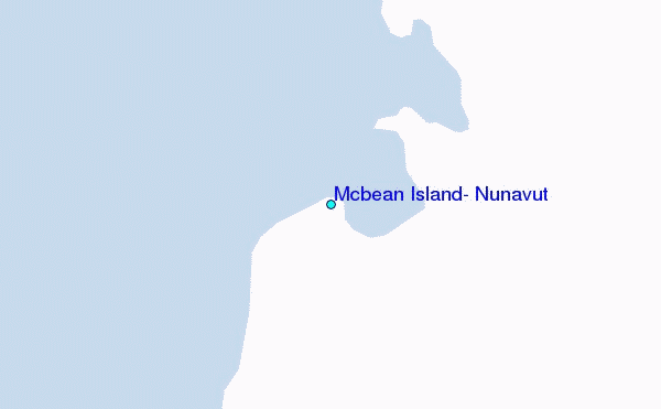 Mcbean Island, Nunavut Tide Station Location Map