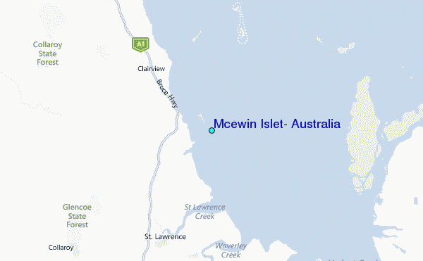 Mcewin Islet, Australia Tide Station Location Map