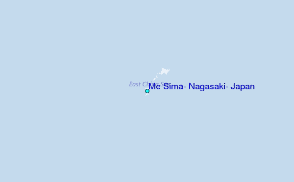 Me Sima, Nagasaki, Japan Tide Station Location Map
