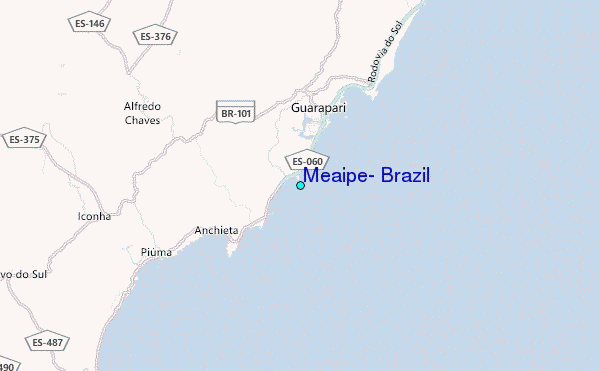 Meaipe, Brazil Tide Station Location Map
