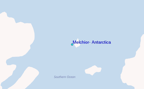 Melchior, Antarctica Tide Station Location Map