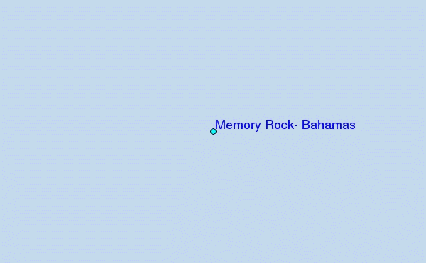 Memory Rock, Bahamas Tide Station Location Map