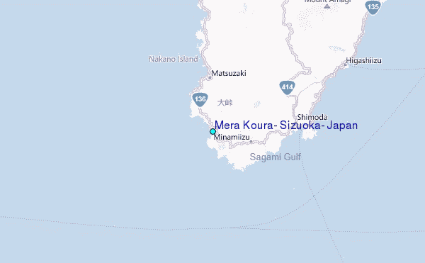 Mera Koura, Sizuoka, Japan Tide Station Location Map