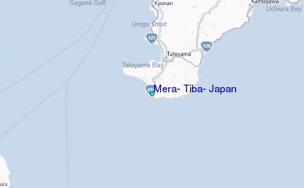 Mera, Tiba, Japan Tide Station Location Map