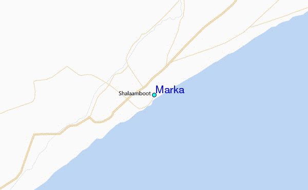 Marka Tide Station Location Map