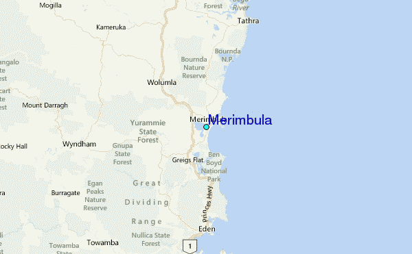Merimbula Tide Station Location Map