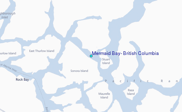 Mermaid Bay, British Columbia Tide Station Location Map
