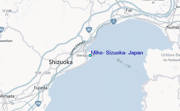 Miho, Sizuoka, Japan Tide Station Location Map