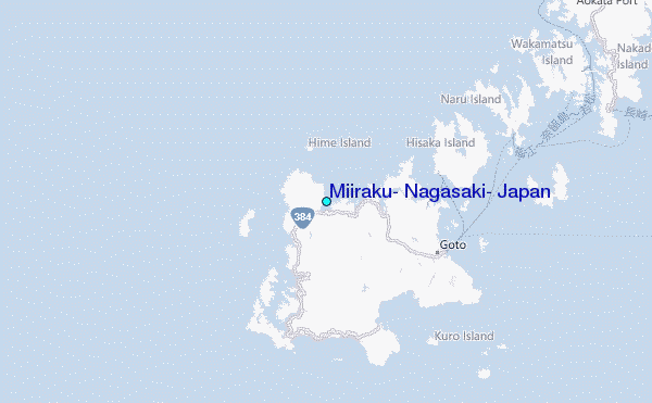 Miiraku, Nagasaki, Japan Tide Station Location Map