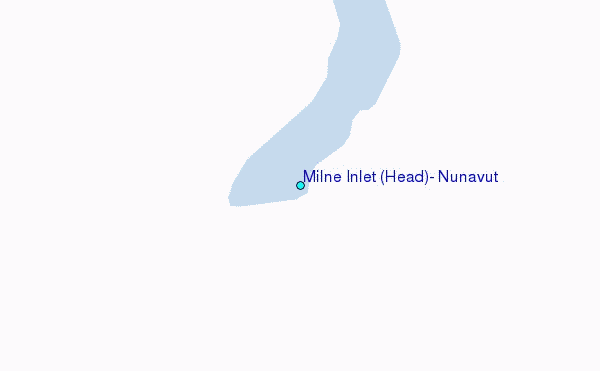 Milne Inlet (Head), Nunavut Tide Station Location Map