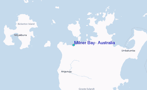 Milner Bay, Australia Tide Station Location Map