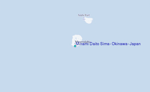 Minami Daito Sima, Okinawa, Japan Tide Station Location Map
