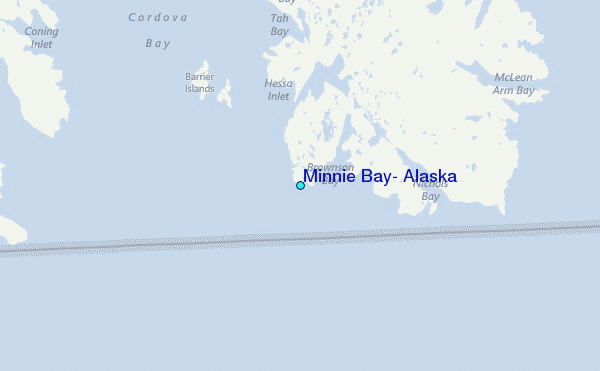 Minnie Bay, Alaska Tide Station Location Map