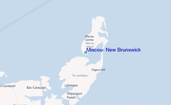 Miscou, New Brunswick Tide Station Location Map