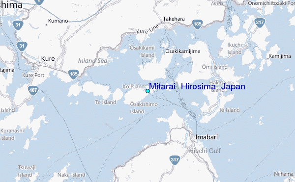 Mitarai, Hirosima, Japan Tide Station Location Map