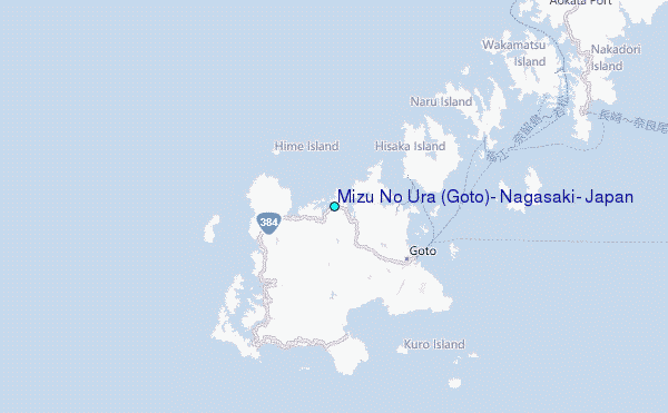Mizu No Ura (Goto), Nagasaki, Japan Tide Station Location Map