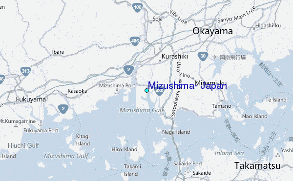 Mizushima, Japan Tide Station Location Map
