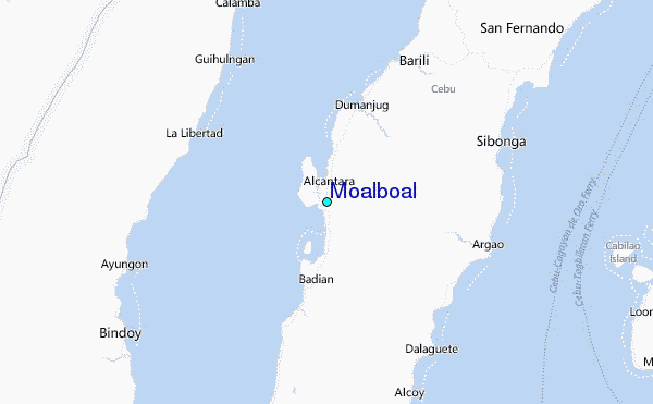 Moalboal Tide Station Location Map