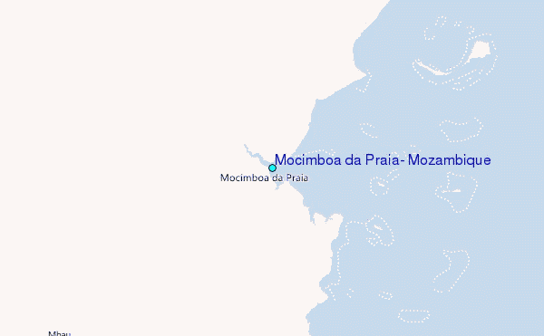 Mocimboa da Praia, Mozambique Tide Station Location Map