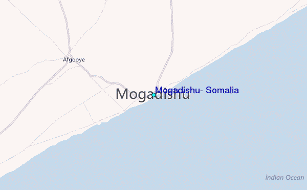 Mogadishu, Somalia Tide Station Location Map