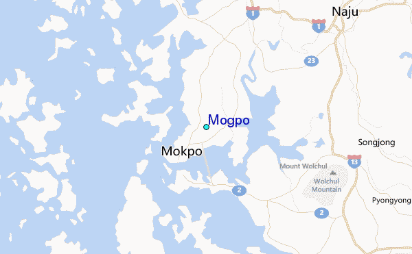 Mogpo Tide Station Location Map