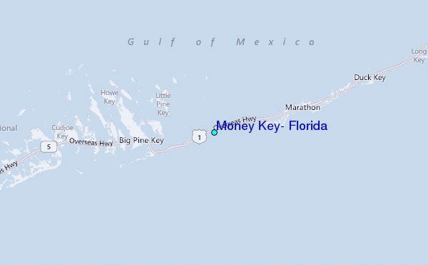 Money Key, Florida Tide Station Location Map