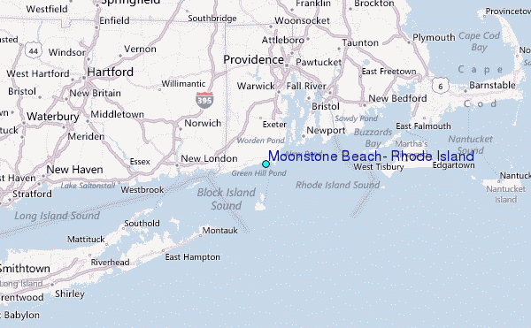 map of rhode island beaches Moonstone Beach Rhode Island Tide Station Location Guide map of rhode island beaches