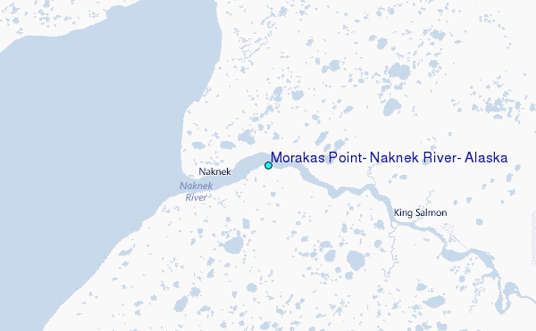 Morakas Point, Naknek River, Alaska Tide Station Location Map