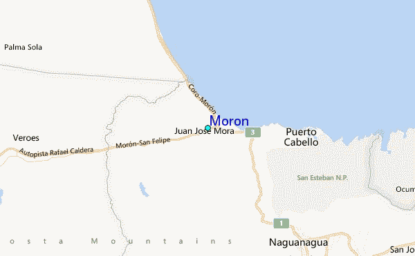 Moron Tide Station Location Map