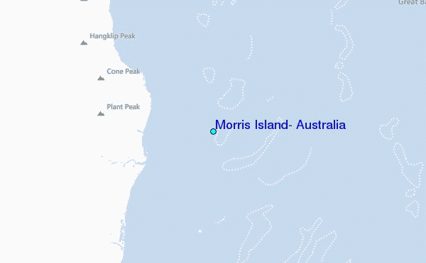 Morris Island, Australia Tide Station Location Map