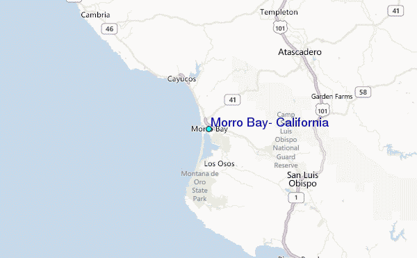 Morro Bay, California Tide Station Location Map