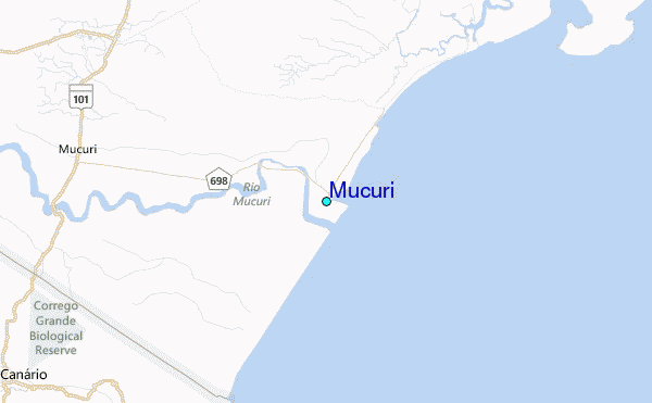 Mucuri Tide Station Location Map