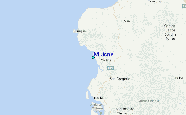 Muisne Tide Station Location Map