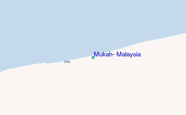 Mukah, Malaysia Tide Station Location Map