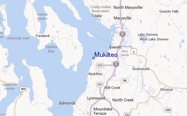 Mukilteo Tide Station Location Map